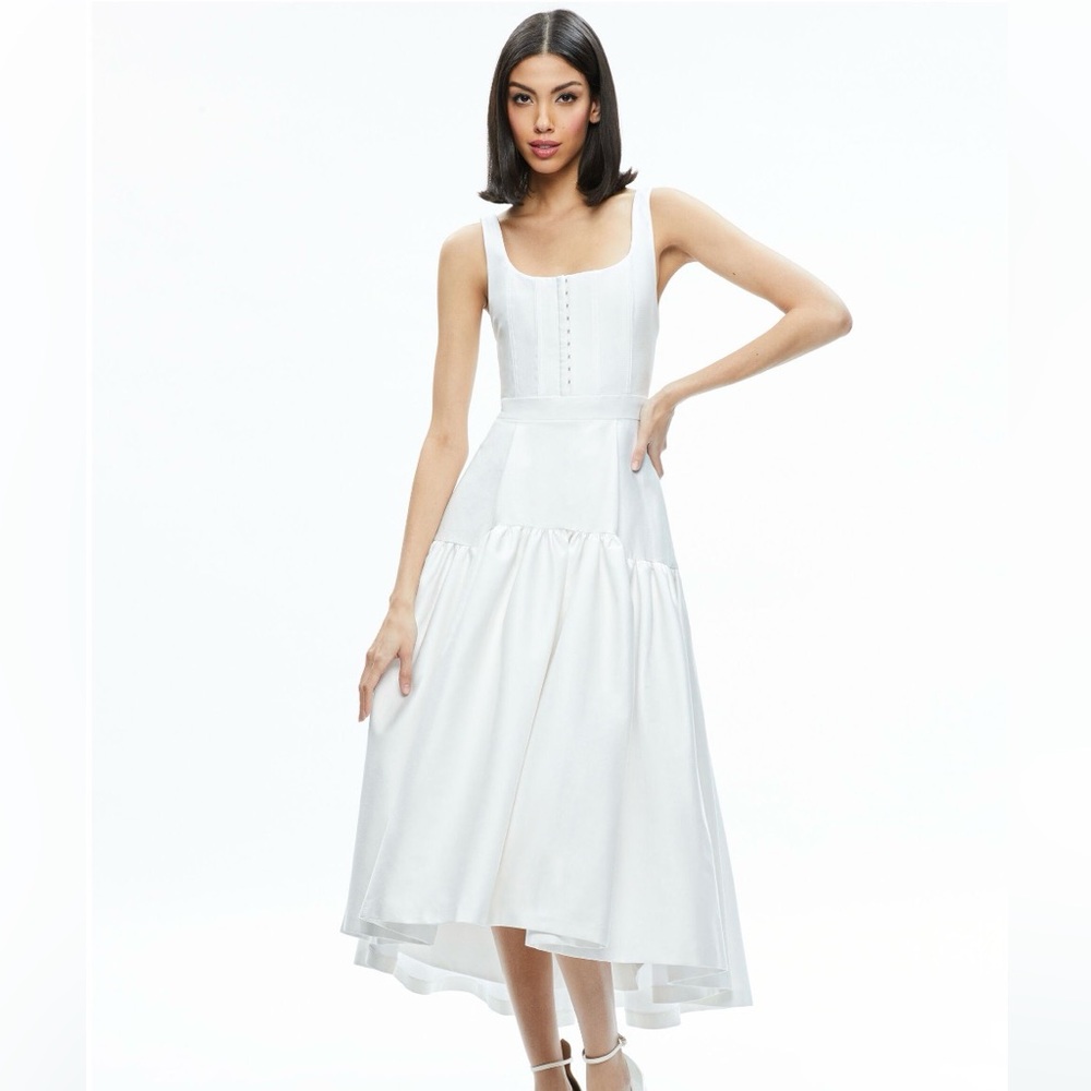 DIANA SLEEVELESS STRUCTURED MIDI DRESS- NWT